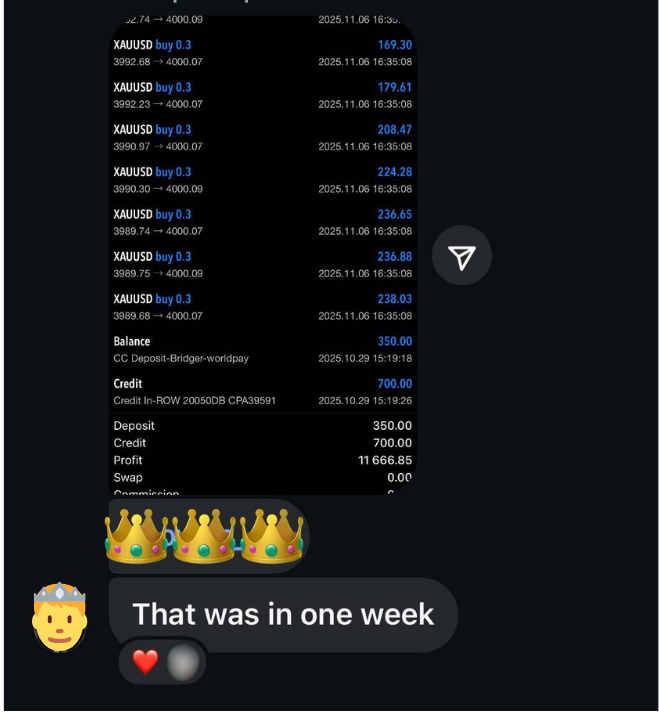 Member profit screenshot 6 showing trading gains